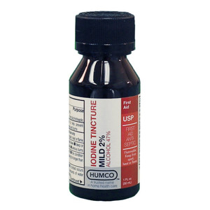 Humco 121391001 Iodine Tincture Mild 2%, Usp, 1 Oz