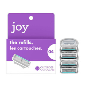 joy razor blade cartridge refill for women, 4 blade