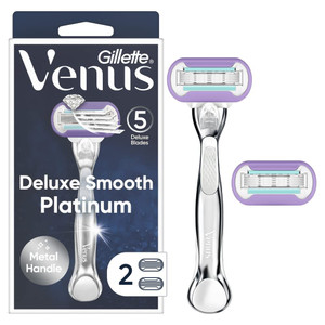 Gillette Venus Deluxe Smooth Platinum Razors for Women.