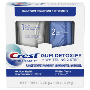 Crest Pro-Health Gum Detoxify + Whitening Two- Step Toothpaste, 4.0  and 2.3 oz