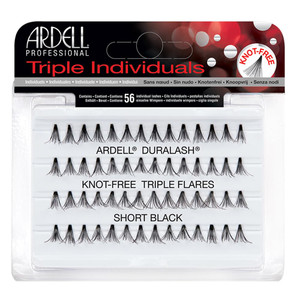 ARDELL Triple Individuals Knot-Free Short Eye Lashes, Black