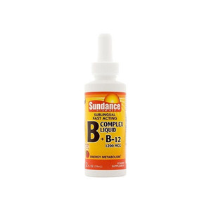 Sundance Vitamins B Complex + B-12 1200 Mcg Liquid, 2 Oz