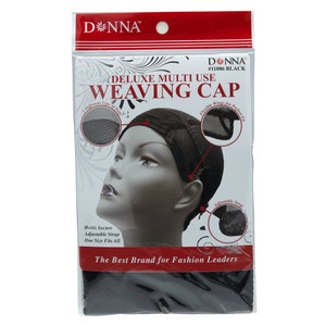 Donna Collection Premium Collection Deluxe Multi Use Weaving Cap in Black, 1 Ea