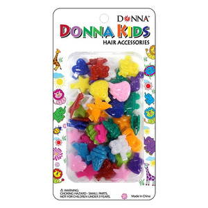 Donna Collection Kids Barrettes Hair Accessories for Children's Hair, 36 Ea