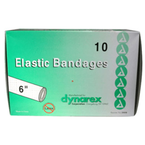 Dynarex Elastic Bandages Latex Free 6", 10 ea