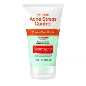 Neutrogena Oil-Free Acne Stress Control Power-Clear Facial Scrub 4.2 fl oz