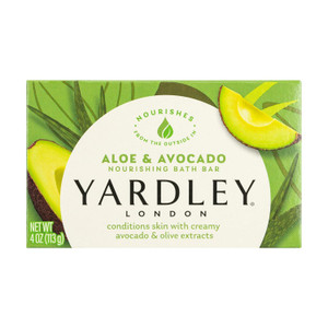 Yardley London Nourishing Bath Soap Bar Aloe & Avocado 4 oz