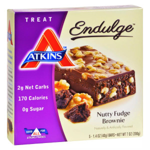 Atkins-Endulge Treat Nutty Fudge Browni Bars - 1.4 Fl Oz