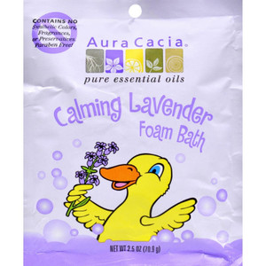 Aura Cacia Bath Calming Lavender Foam Bath, 2.5 Oz  