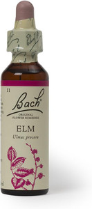 Bach Flower Essence Original Remedies Elm Formula for Overcoming Overwhelm, 0.7 Oz  