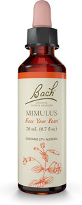 Bach Flower Essence Original Remedy Dropper Mimulus Formula for Courage and Calm, 0.7 Oz  