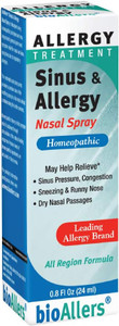 Bioallers Sinus and Allergy Nasal Spray, 0.8 Oz