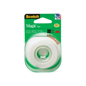 Scotch Magic Tape Refill Roll 3/4" X 900" 1 Ea