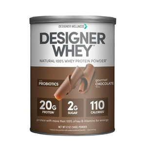 Designer Whey 100 Percent Premium Protein Powder in Chocolate Flavor, 12.7 oz