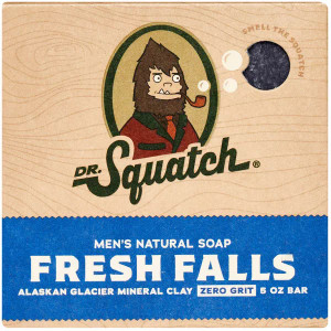 Dr. Squatch Men's Natural Fresh Falls Bar Soap for Refreshing Clean, 5 oz
