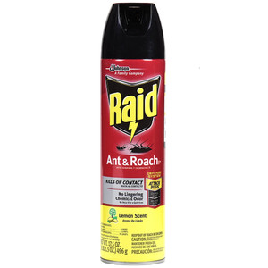 Raid Ant & Roach Killer Aerosol, Lemon Scent 17.50 Oz