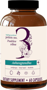 Ladybug Potion No3 Positive Vibes Ashwagandha Capsules, 60 Ea
