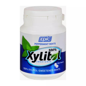 Epic Dental Peppermint Mint Xylitol Sweetened, 180 Pieces