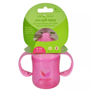 Green Sprouts Non-Spill Sippy Cup Pink 6-12 Months