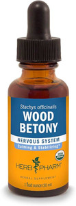 Herb Pharm Wood Betony Optimal Well-Being - 1 Oz