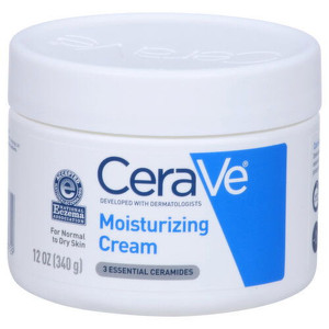 Cerave Moisturizing Cream with 3 Essential Ceramides for Dry Skin, 12 Oz