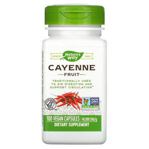 Nature-?+?+?-??S Way Cayenne Fruit 40,000 Shu/G - 100 Caps