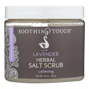 Soothing Touch Lavender Herbal Salt Scrub Calming - 20 Oz