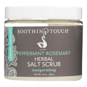 Soothing Touch Peppermint Rosemary Herbal Salt Scrub - 20 Oz