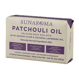 Sunaroma Patchouli Oil Relaxing Body Bar Soap - 8 Oz