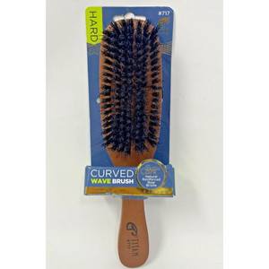 Titan Hard Curved Wave Brush Wood - 1 Ct