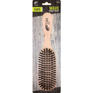 Titan Hard Bristle Narrow Wooden Handled Brush - 1 Ea