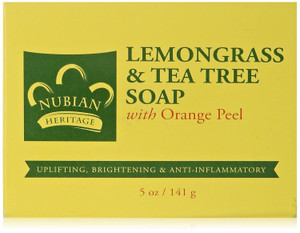 Nubian Heritage Lemongrass & Tea Tree Bar Soap - 5 oz