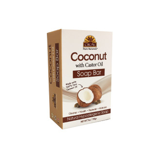 Okay Coconut & Castor Oil Soap Bar - 7 oz