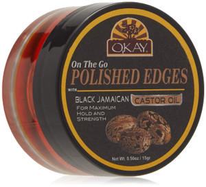 Okay Polished Edge on the Go with Black Castor Oil - 0.5 oz