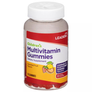 Leader Assorted Fruit Flavors Children's Multivitamin - 70 Gummies