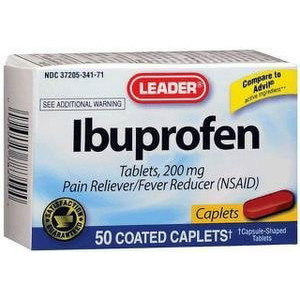 Leader Ibuprofen 200 Mg Pain Reliever And Fever Reducer - 50 Ea