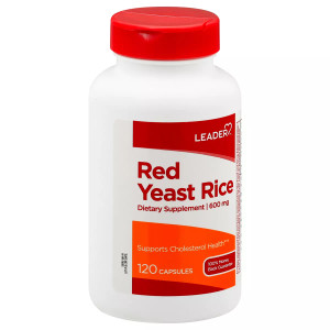 Leader 600 mg Capsules Red Yeast Rice - 120 ea
