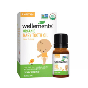 Wellements Organic Baby Tooth Oil - 0.5 fl oz