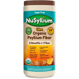NuSyllium Ultra Organic Psyllium Fiber Natural Orange Flavor - 10.7 Oz