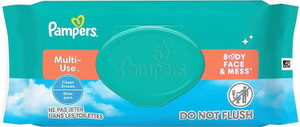 Pampers Multi-Use Baby Wipes Fliptop Pack, Clean Breeze 56 Count