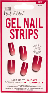 Ardell Nail Addict Semi Cured Gel Nail Strips Set Rouge - 1 Pack