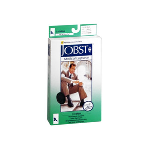 Jobst Medical Legwear For Men Knee High Socks 20-30 Mmhg Black Medium 1 Pair