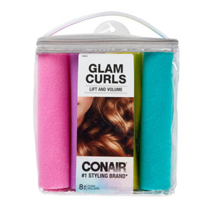 CONAIR Lift & Volume Heatless Foam Rollers - Assorted Sizes, 8 count