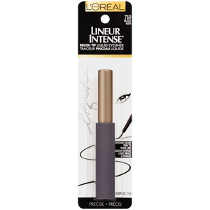 L'ORÉAL PARIS Lineur Intense Brush Tip Liquid Eyeliner, 710 Black, 0.24 fl. oz.