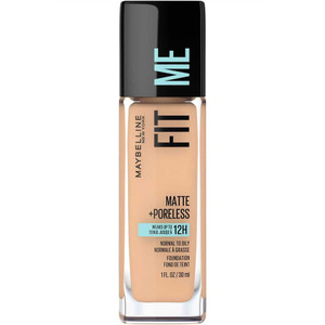 MAYBELLINE New York Fit Me Matte + Poreless Foundation Makeup, 222 True Beige, 1 oz