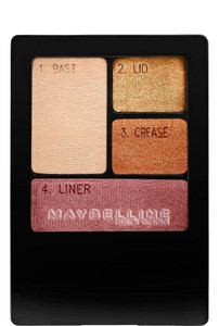 MAYBELLINE New York Expert Wear Eyeshadow Quads, 50Q Sunlit Bronze