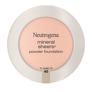 Neutrogena Mineral Sheers Oil-Free Powder Foundation, Nude 40, .34 oz