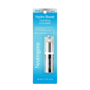 Neutrogena Hydro Boost Hydrating Concealer Stick, 20 Light, 0.12 Oz