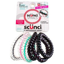 Scunci Spiral Ponytailers, 6CT