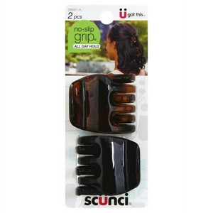SCUNCI CHUNKY JAW CLIP 2PK